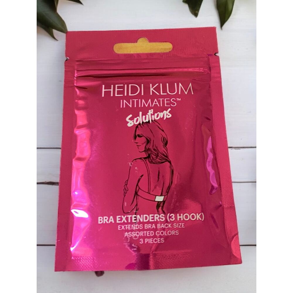 3 Pack Heidi Klum Bra Extenders 3 Hook NEW